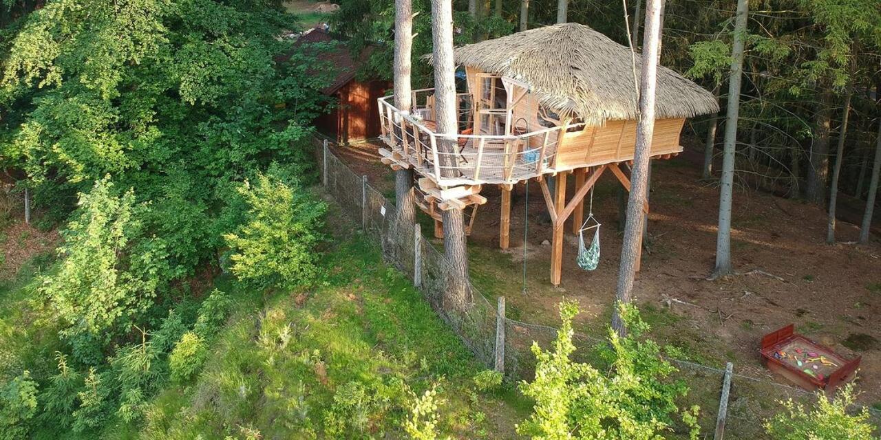 Treehouse U Rybnika Hotel Osecna Bagian luar foto